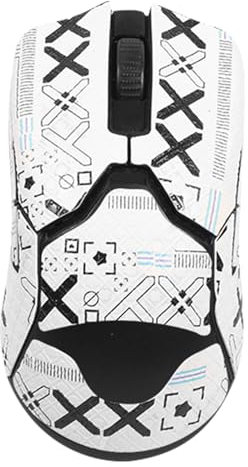 Tape for Razer Viper Mini/Razer Viper Ultimate/Razer Viper V2 Pro/Razer Ultimate Wireless Gaming Mouse Skins-Mouse Grip Tape Mouse, Snti-Sweat and Anti (Ultimate-All-White Print)