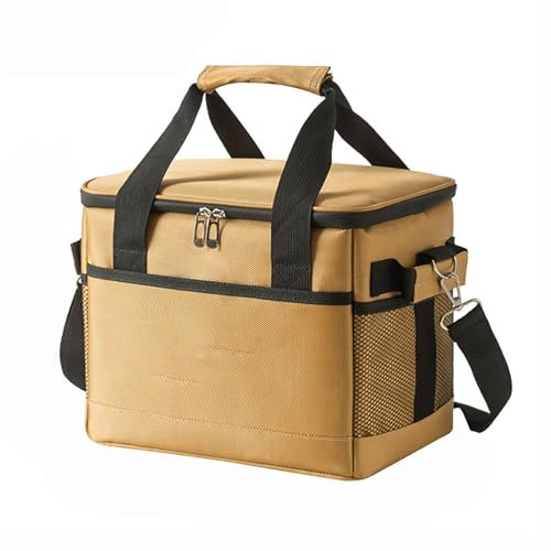 ASQUAR 10L/18L/35L/68L Insulated Bag Cool Bag lunch bags Food Delivery Bag with Removable Stand and Base Plate, Lunch Bag Picnic Bag for Camping, Fishing, Outdoor (Color : A, Size : 68L)