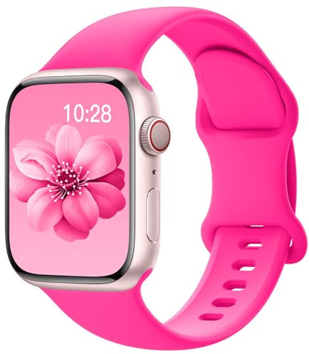 Yoohoo Sport Straps Compatible with Apple Watch Straps 38mm 40mm 41mm 42mm(Series 10) Women Men,Upgraded Soft Silicone Strap Replacement Watch Bands for Apple Watch Series 10 9 8 7 6 5 4 3 2 1 SE