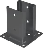 Pfostenträger Aufschrauben - Aufschraubhülse 90x90 - Bodenhülsen für Holzpfosten - Bodenhülse mit Ankerplatte - Anker - Pfostenschuh - Stützenfuß - Holzverbinder