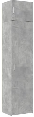 vidaXL Hochschrank Schmal Betongrau 50x42,5x225 cm Holzwerkstoff
