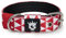 TSPRO Taktisches Hundehalsband, Robustes Halsband für Hunde mit Metallschnallenverschluss, 3,3 cm Breit, Verstellbar und Dick für Kleine Hunde (Geometrisch S)