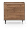Maxi Maja® Kommode mit 3 Schubladen Brandy Castello I Höhe 90 Breite 45cm I Schrank Schlafzimmer I Kommode aus Holz I Regal mit Schubladen Sideboard Schlafzimmer Kommode