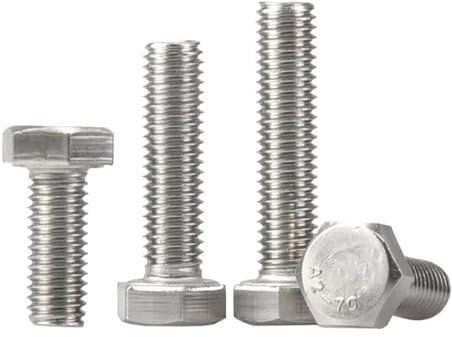 Edelstahl-Sechskantschrauben mit Feingewinde M6-M12, M12x1,5x30mm (1 Stück)