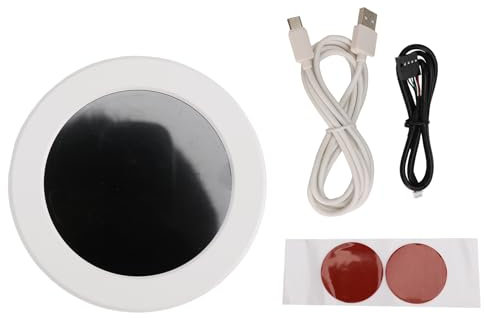 Fangxuee 2,1-Display-Kit LCD-CPU-Temperaturmonitor Echtzeit-Temperaturanzeige mit Superheller Hintergrundbeleuchtung für PC,