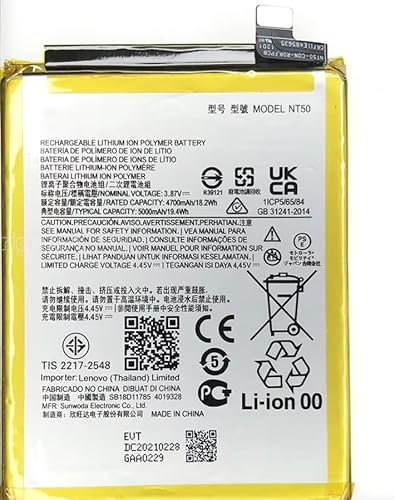 Audiosystem BATTERIA PILA per MOTOROLA EDGE 20 LITE XT2139 XT-2139 NT50 Con Capacità Originale 4500MaH RICAMBIO SOSTITUZIONE PILA NUOVA