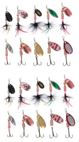 Toddmomy 20stücke Spinnerbaits Metall Angelköder Für Barsch Und Lebensechte Simulation Köder Für Süß Und Angeln