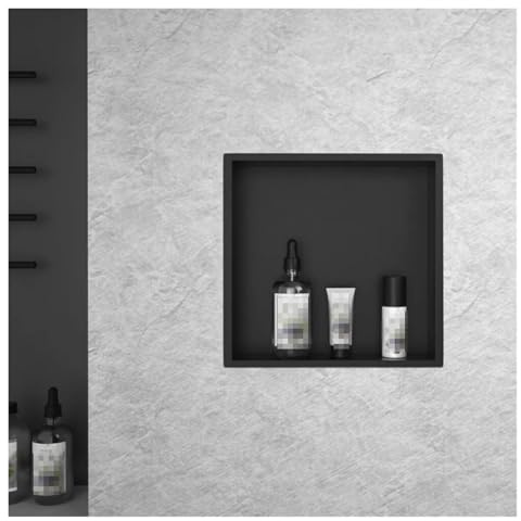 KXAOXGRC Versenkte Nische, Einbauregal for die Dusche, einfache Installation, Badezimmer-Wandnische aus Edelstahl oder Heimwerkerbedarf