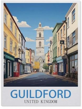 1000 Piece Jigsaw Puzzle，Guildford United Kingdom，Adults Children Paper Toy Educational Game（50x70cm）-X48