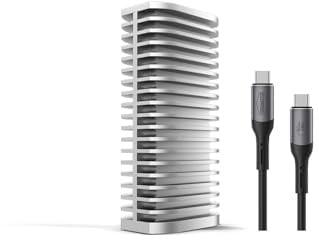 TERRAMASTER D1 SSD Pro 80Gbps M.2 NVMe SSD Enclosure (Diskless) | Up to 7061MB/s, Aluminum Case with Efficient Cooling, Zero Noise, Compatible with USB 4/3.2/3.1, Thunderbolt 5/4/3