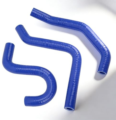 Manguitos de Radiador para Moto, 3Pcs, Silicona Resistente Alta Temperatura, Grosor Reforzado para CR80R CR85R - Alta Durabilidad, Ajuste Perfecto, Protección del Motor (Azul)
