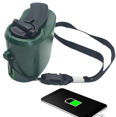 Tragbarer Stromgenerator – Notladung Per Handkurbel, Handkurbel-Ladegerät Für Handy,Notfall-Backup, Wandern, Camping, Reise-Gadget Für Hausausfallklettern