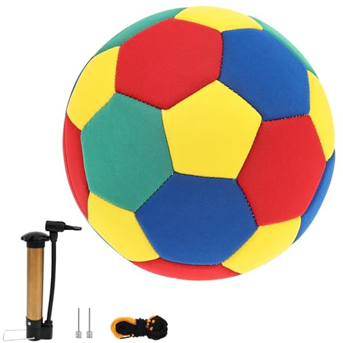 HuhWafee Indoor-Fußball für Zuhause – Weicher & Sicherer Schaumstoffball für Kinder – Leiser Fußball Trainingsball Größe 4 – Möbelschonend & Stoßdämpfend Jungen & Mädchen