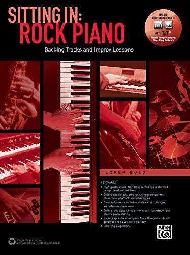 Sitting In: Rock Piano: Backing Tracks and Improv Lessons (incl. Online Audio & Software)
