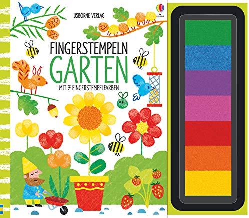 Fingerstempeln: Garten: mit 7 Fingerstempelfarben (Fingerstempeln-Reihe)