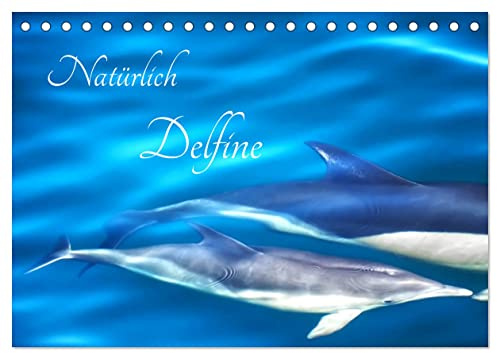 Natürlich Delfine (Tischkalender 2026 DIN A5 quer), CALVENDO Monatskalender: Glückliche Delfine leben in ihrem natürlichen Lebensraum (CALVENDO Tiere)