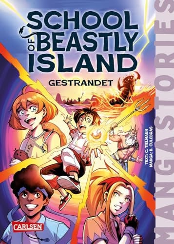 School of Beastly Island Band 1 - Gestrandet: Manga-Stories | Lustige Abenteuer-Fantasy für Jungen und Mädchen ab 10 Jahren mit vielen Manga-Illustrationen und kurzen Kapiteln