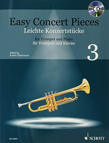 Leichte Konzertstücke: 22 Stücke aus 5 Jahrhunderten. Band 3. Trompete und Klavier. (Easy Concert Pieces)