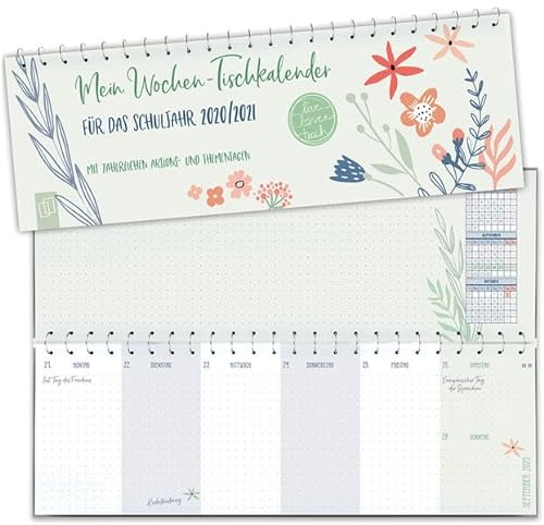 Mein Wochen-Tischkalender für das Schuljahr 2020/2021 - „live - love - teach“: Mit zahlreichen Aktions- und Thementagen