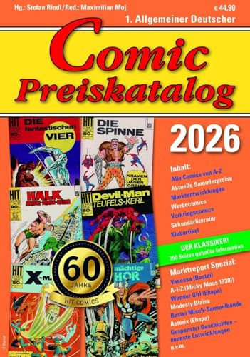 1. Allgemeiner Deutscher Comic Preiskatalog: 2026 (1. Allgemeiner Comic Preiskatalog)