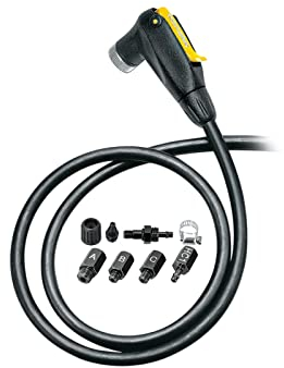 Topeak Unisex – Erwachsene Smarthead Upgrade Kit Pumpen-Zubehör, Schwarz-Gelb, 106cm