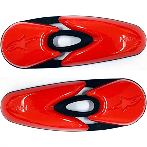 Alpinestars 25SLI6 30 Plastic Replaceable Toe Sliders - Red (25SLI6)