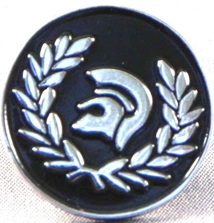 Anstecknadel aus Metall, Emaille, Mod, Scooter, Trojaner, Skinhead, Schwarz, 23 mm