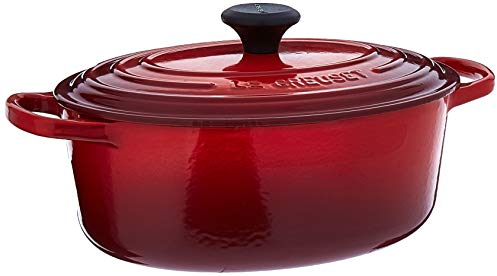 Le Creuset Enameled Cast Iron Signature Oval Dutch French Oven, 2 3/4 Quart, Cerise