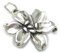 Lilie Blume Sterling Silber Charm .925 x 1 Lilien Blumen Charms