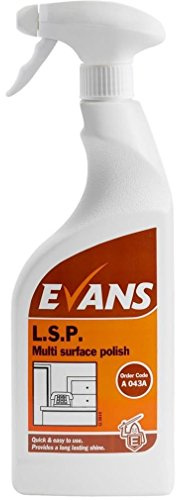 Evans Vanodine LSP, Multi Surface Liquid Spray Polish, 750ml Trigger, Pack of 6