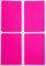 Sticker Neon Pink 75 mm x 50 mm rechteckige Etiketten – Größe 7,5 cm x 5 cm viereckige Aufkleber 60 Vorteilspack von Royal Green