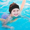 Oyria Dehnbares verstellbares Schwimmstirnband, Erwachsene Kinder Schwimmen Ohrstirnband Schutzband Neopren Elastisches Schwimmhaarband für Wasseraktivitäten (Schwarz, L)