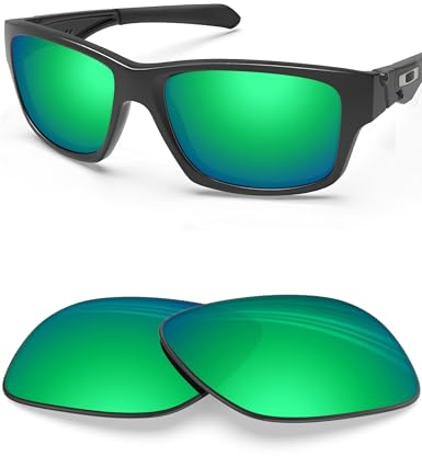 BLAZERBUCK Verres polarisés de rechange pour lunettes de soleil Oakley Jupiter Squared OO9135, Vert émeraude - Polarisé, 0