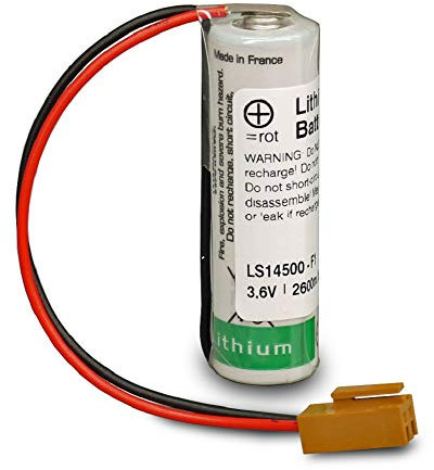 Saft Puffer Lithium + JAE Stecker Batterie AA kompatibel Mitsubishi Toshiba ER6VC4 Omron CNC