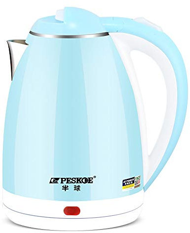 MYYINGELE Professional Electric Kettle Stainless Steel, 2.0L Kettle with Water Level Indicator, Boil Dry Protection & Stainless Steel Body Upgraded, Blue