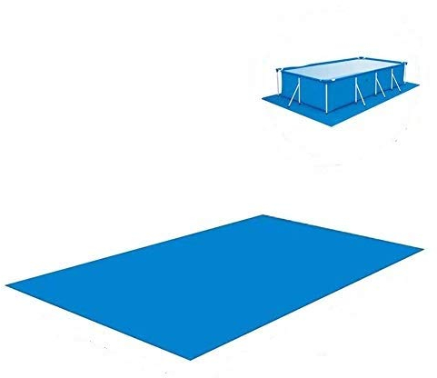 Shinyzone Rechteckiger Pool Grundtuch Bodenmatte 500 x 300 cm,Schwimmbecken Matte Faltbarer Wasserdichtes Teppichboden Polyester Pool Bodenplane für Aufblasbare Pools Oberirdische,Blau
