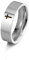 Dreamtimes Kreuz Ring Edelstahl Ring Christian Jesus Christus Lord Kreuz Ring Gebetsschmuck für Herren Damen Silber Farbe (Silber, 17MM)