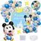 52 PCS Decoración Fiesta, Mickey Niños Cumpleaños Artículos , Globo Temático Decoración Póster Globo Mickey Grande Adecuado para Artículos de Fiesta Mickey.