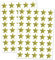 5000 Stück, Sticker Sterne Aufkleber Gold Glitzer- 15mm