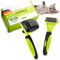 PRETTYPAW ® Profi Katzenbürste Set I Katzen Pflege Set - 100% Hygiene & Komfort Dank gerundeter Massageborsten I Bürste für die optimale Kurzhaar & Langhaar I Unterfellbürste