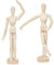 2 Stück 30.5 cm große bewegliche Schaufensterpuppe, Künstler, Holzmanikin, verbundene Schaufensterpuppe, Kunstfigur, Zeichnung, Modell, bewegliche Holz, Zeichnen, menschliche Figur (12)