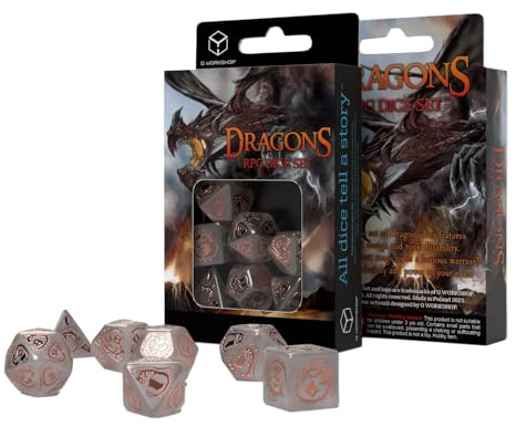 Q-Workshop Dragons Dice Set: Quartz (7)
