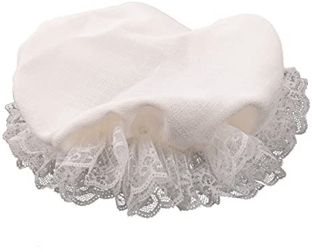 FAD-4U Viktorianischer Maid Mop Hut Erwachsene Verkleidung Weiß Dienstmädchen Hut