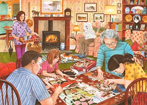 The House of Puzzles - Bits & Pieces Puzzle - Big 500 Piece Jigsaws For Adults, Extra Large Pieces Artist Illustrated, Scenic Landscape, Deluxe Puzzle Gifts