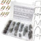 1600PCS Heiße Heftklammern, 6-Typen 0.6mm 0.8mm Plastik Schweißen Heiße Heftklammern, Stoßstange Reparatur Nagel Auto Stoßstange Plastik Schweißen Reparatur Flach/Außenecke/Innenecke/Welle heftklammer