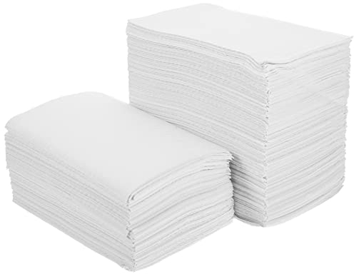 125pcs Disposable Nail Art Table Mat Manicure Table Pad Table Protector Pad Salon Nail Art Manicure Tool for Professional and Beginner Manicure Pedicures White