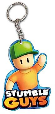 irpot 10 X Portachiavi Bomboniera regalini fine festa compleanno nascita battesimo comunione Personaggio a scelta gadget economici divertenti (Stumble Guys)