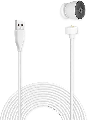 RUKUHOT Weatherproof Outdoor Charging Cable Compatible with Google Nest Cam 2nd Generation,16.5 FT USB Power Extension Cable fit for Google Outdoor Nest Camera