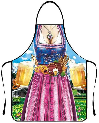 JICIKI Schürze für Oktoberfest, Grillen im Freien, Kochen, Gartenarbeit, Keramikkunst und mehr