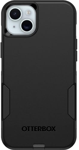 OtterBox Commuter Case for iPhone 15 Plus/iPhone 14 Plus, Shockproof, Drop proof, Rugged, Protective Case, 3x Tested to Military Standard, Black, No Retail Packaging